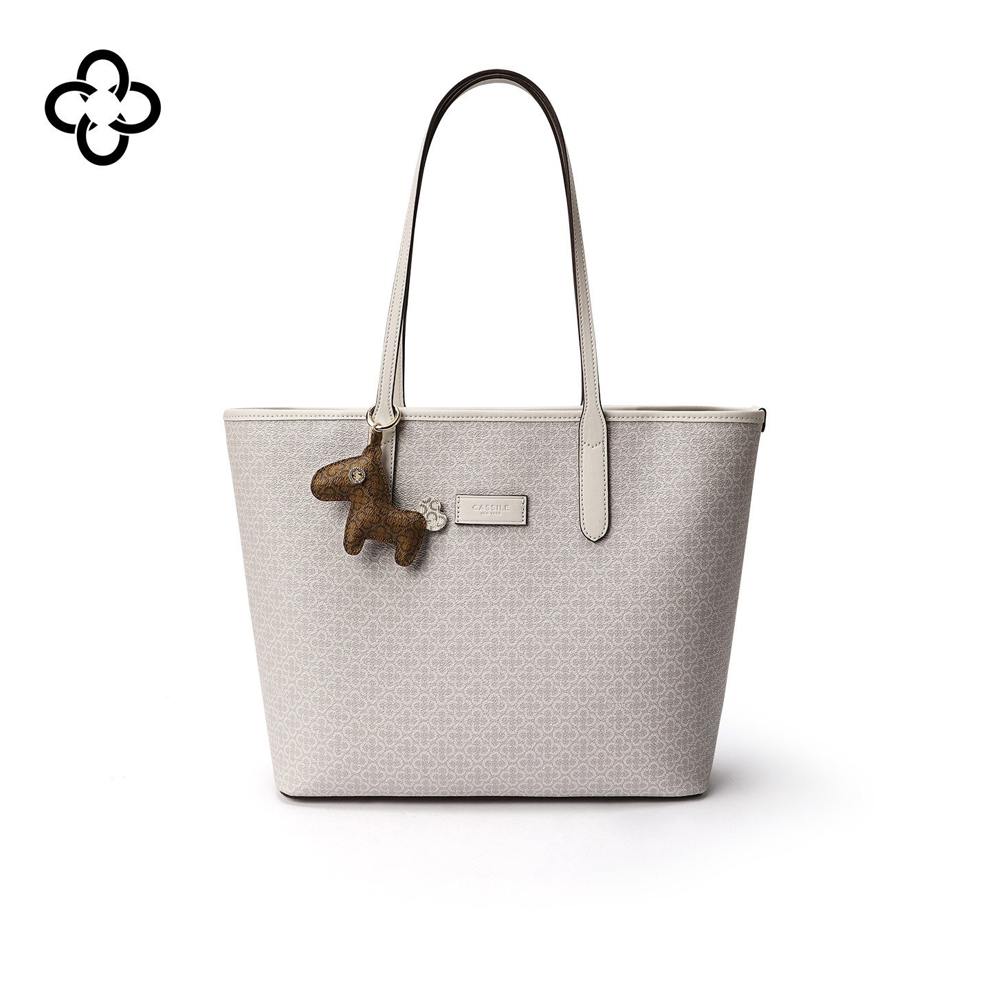 CASSILE卡思乐老花托特包2026新款大容量单肩女包上班通勤电脑包,箱包皮具/热销女包/男包,托特包,淘宝优惠券,粉丝福利购,淘宝优惠卷