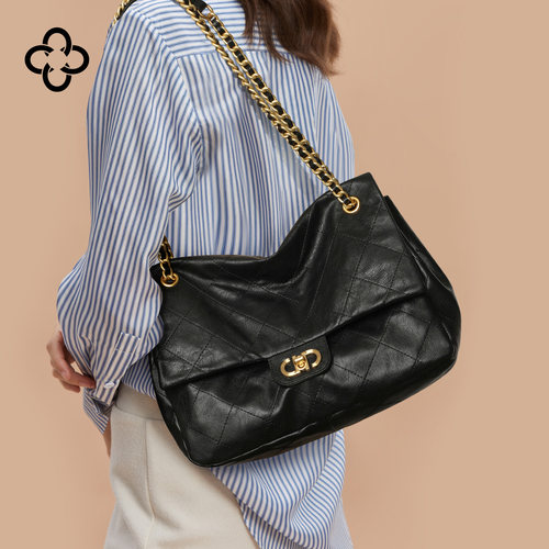 cassile卡思乐大容量菱格包新款