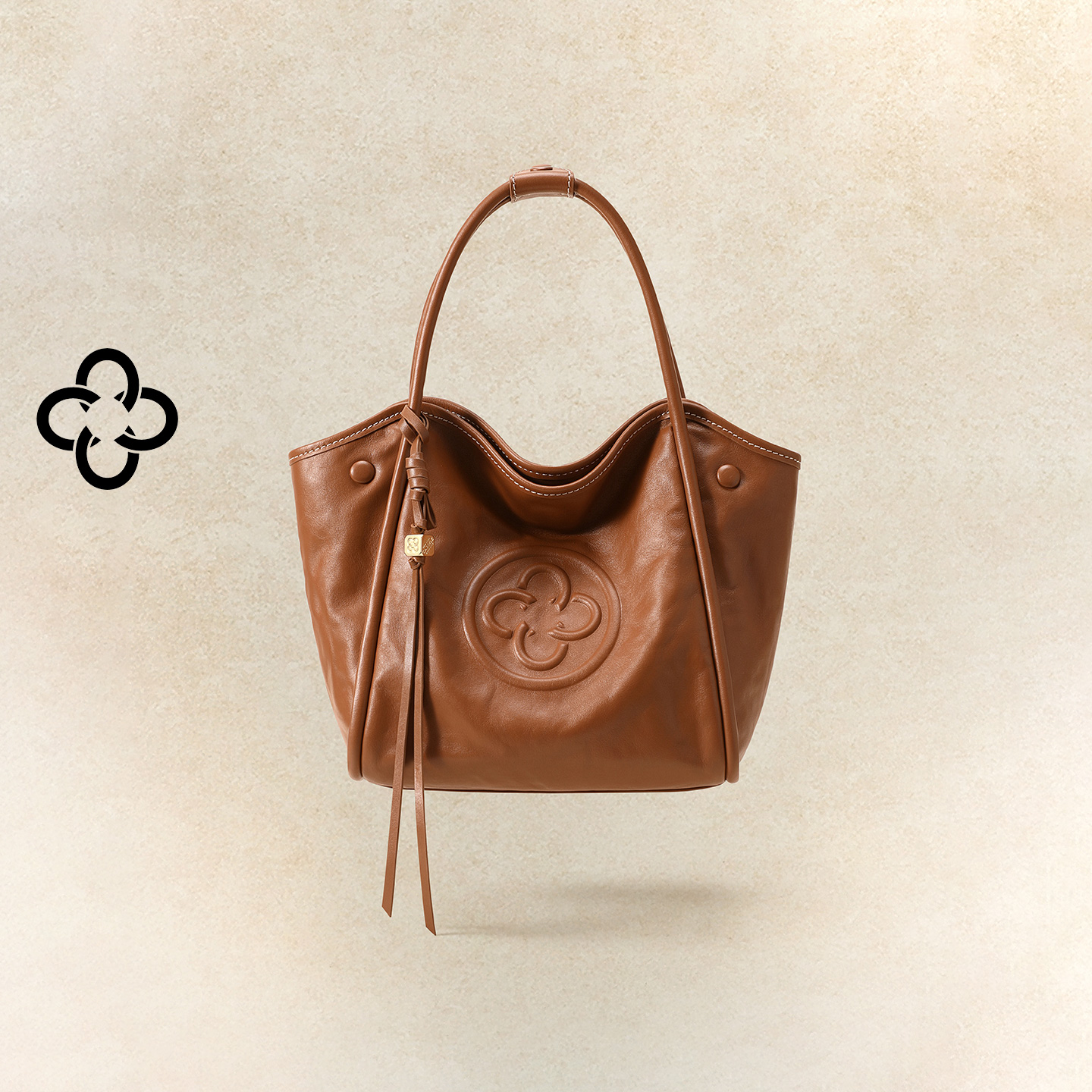 CASSILE卡思乐手提水桶包2025秋冬新款复古植鞣牛皮小菜篮子女包