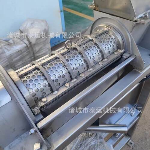 全自动水果清洗榨汁设备油柑破碎榨汁机青苹果螺旋挤汁机梨膏设备
