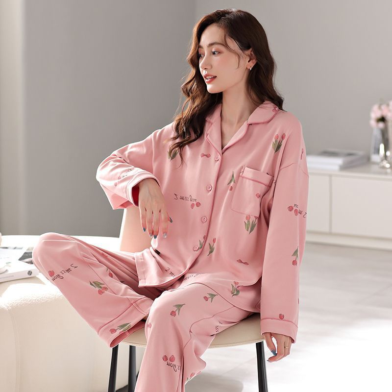休闲纯棉时尚家居服女士