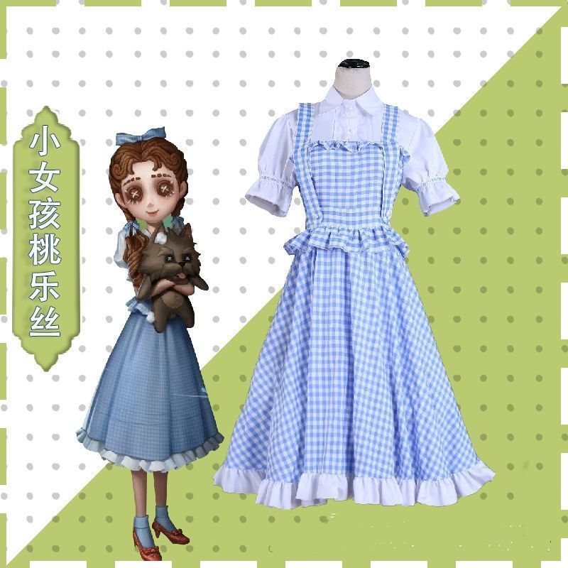 现货第五人格cos服小孩子桃乐丝演绎之星裙装lolita二次元裙套装