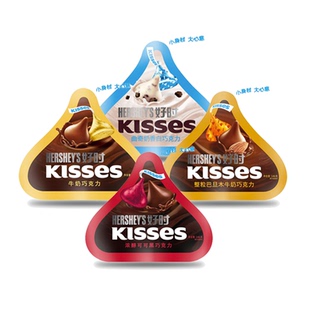 好时之吻kisses146g袋黑巧克力巴旦木牛奶曲奇奶香脆乐多家庭分享