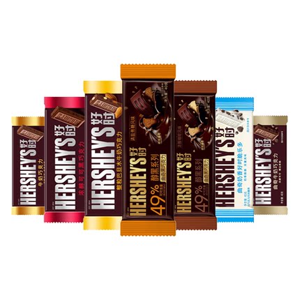 好时巧克力40g*12块曲奇牛奶巴旦木黑巧白巧脆乐多风味糖果小零食