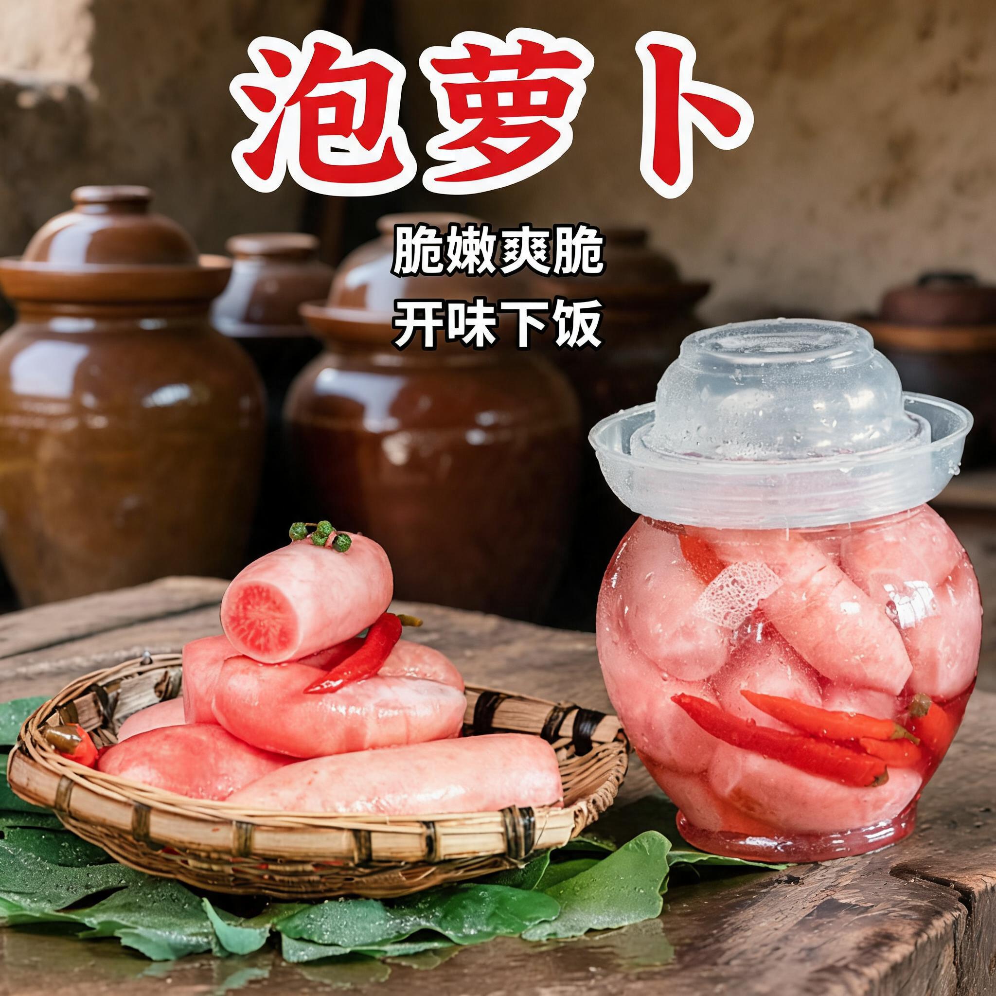 四川重庆老坛酸萝卜泡菜农家母水藠头仔姜葱头凉拌什锦泡菜即食