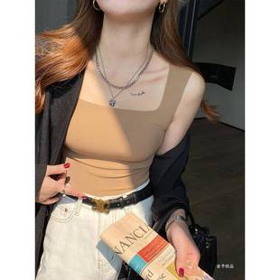 bottoming collar camisole vest women Threaded for square