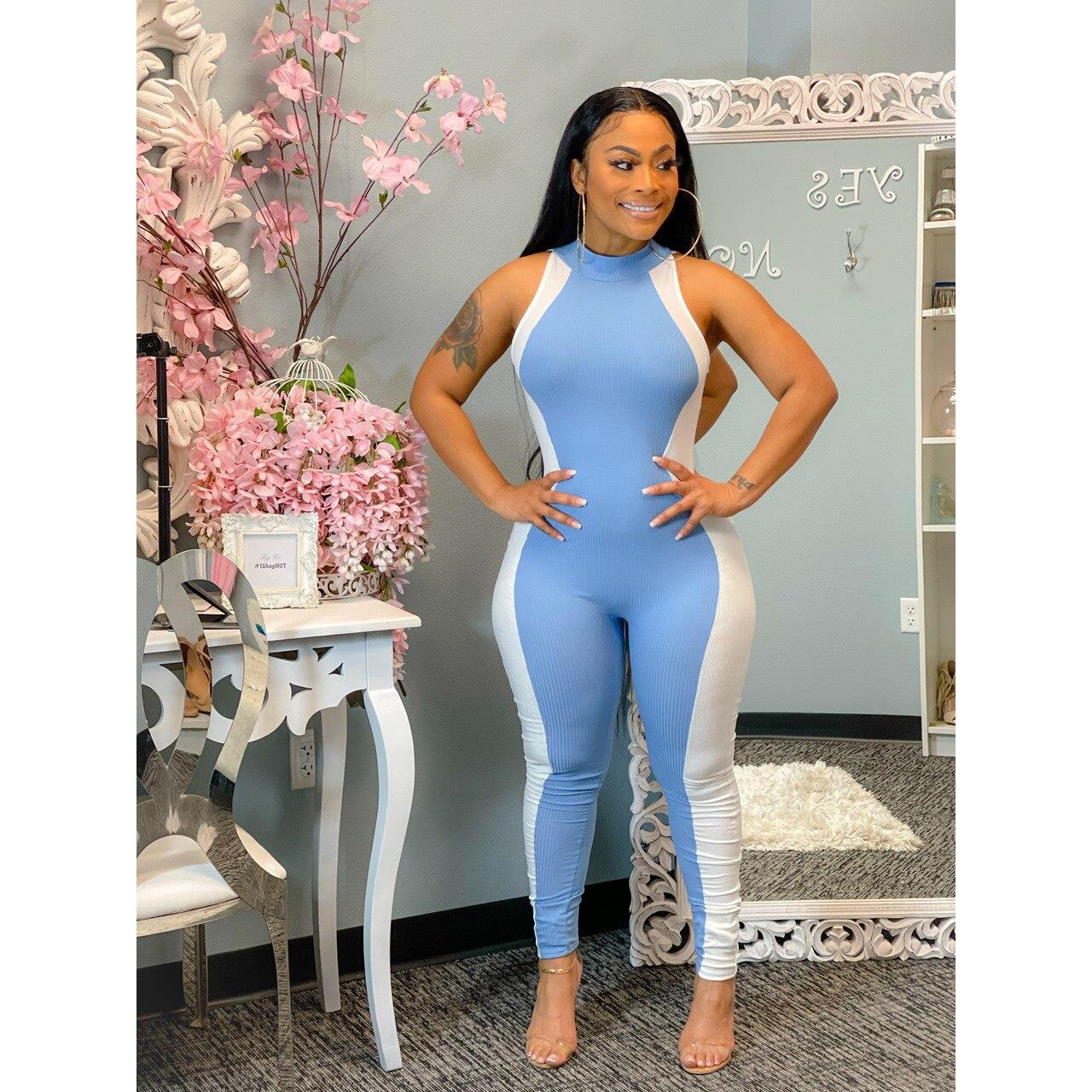 jumpsuit romper sexy halterneck playsuit clubwear solid