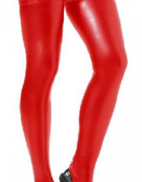 rubberized leather leather patent socks pants elastic