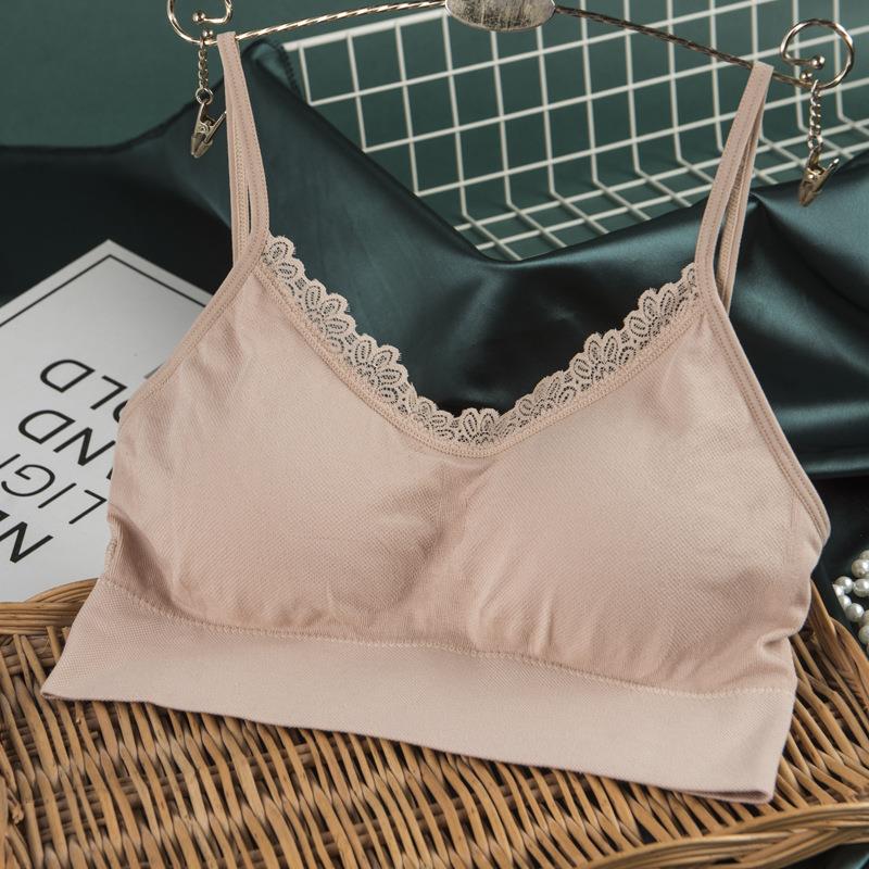 Silver ion cross strap beautiful back tube top camisole