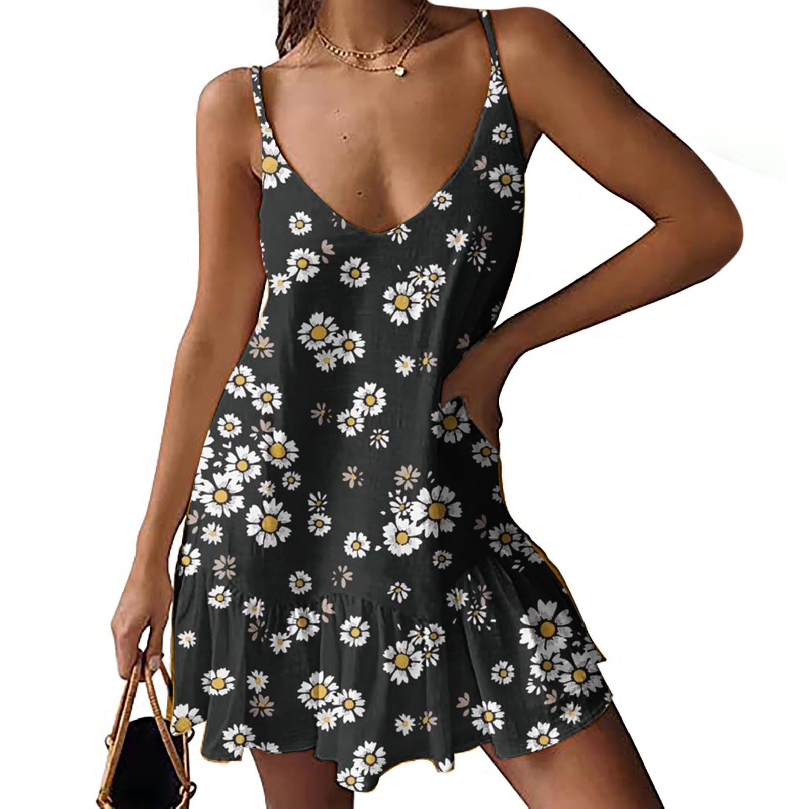 summer neck leisure tops flower trendy cute women print for
