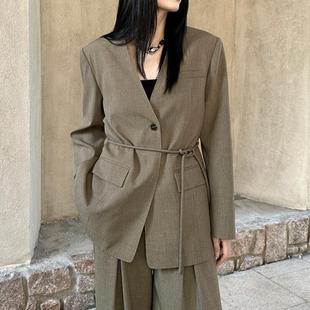 women loose suit high-end for pants straight and strappy