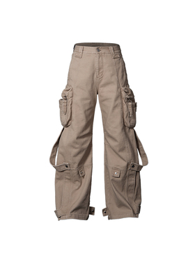 lablfe水洗战术口袋炮弹裤工装裤男款女款