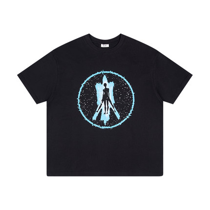 lablfe维特鲁威反战印花短袖TEE夏季宽松cleanfit
