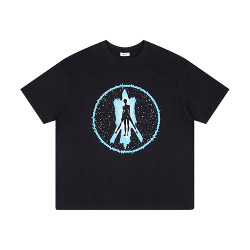 lablfe维特鲁威反战印花短袖TEE夏季宽松cleanfit