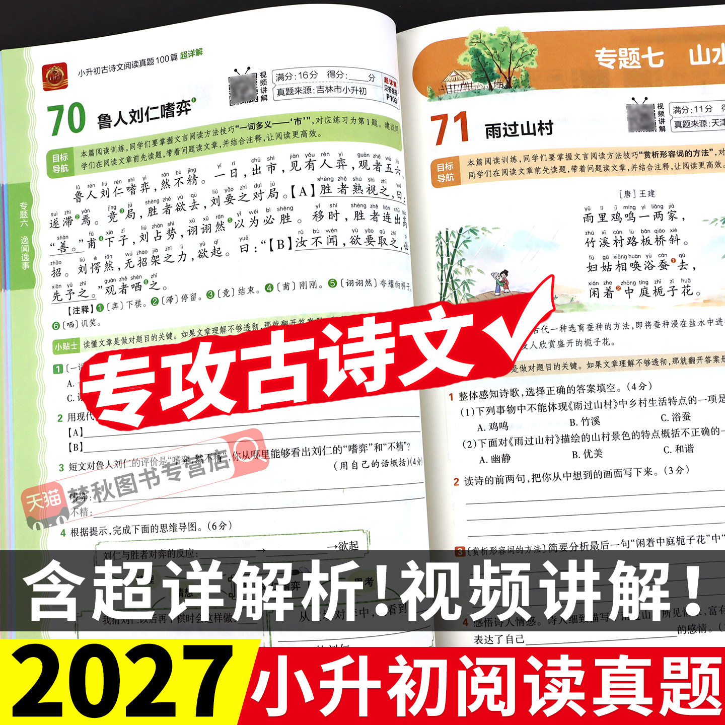 小升初】古诗词+文言文专项训练