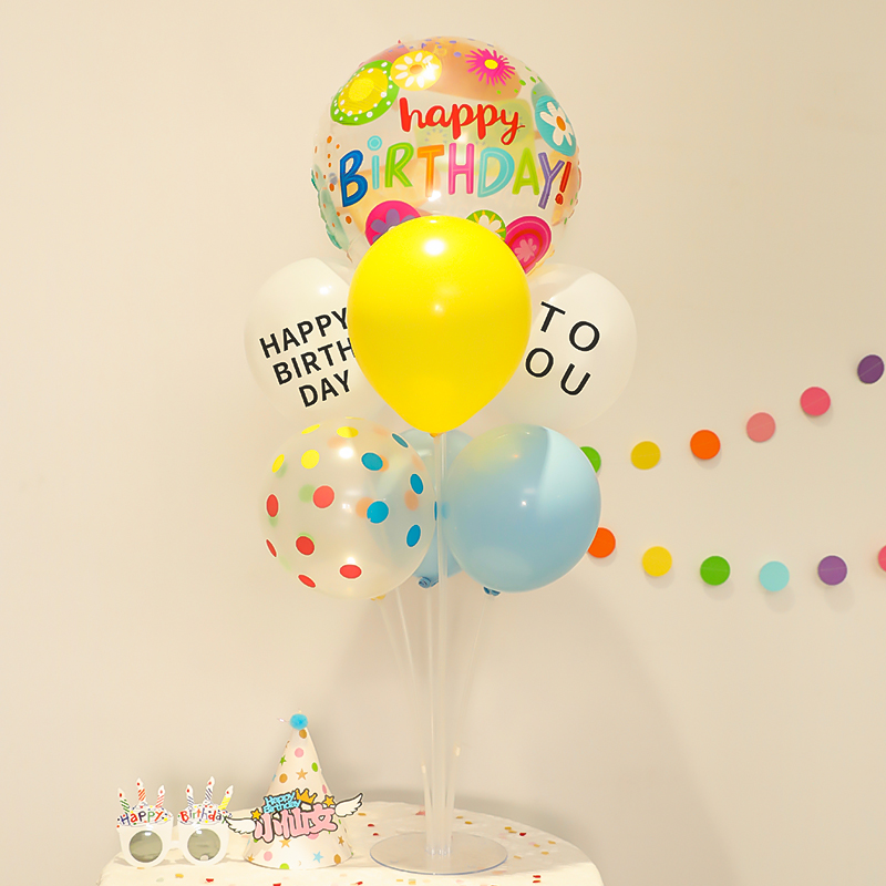 ins儿童生日气球桌飘派对布置