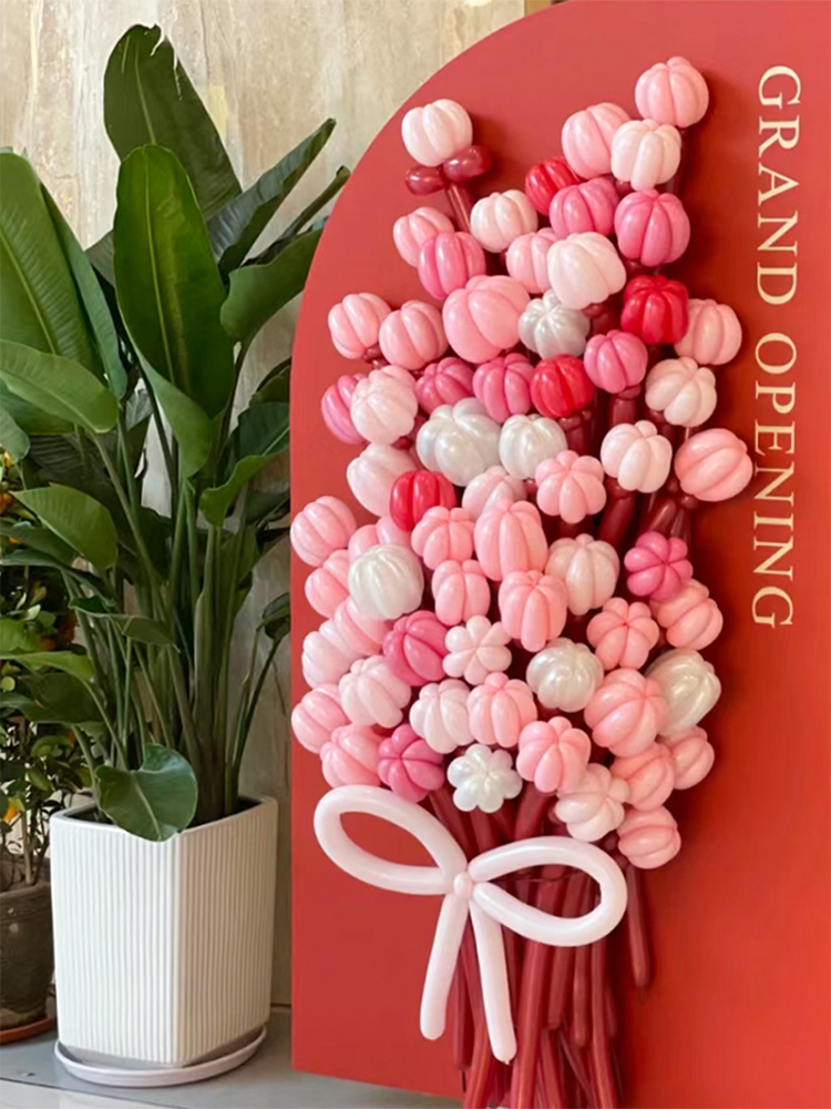 七夕情人节商场气球装饰布置