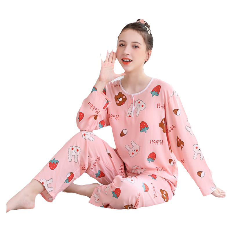 夏季女孩长袖空调家居服