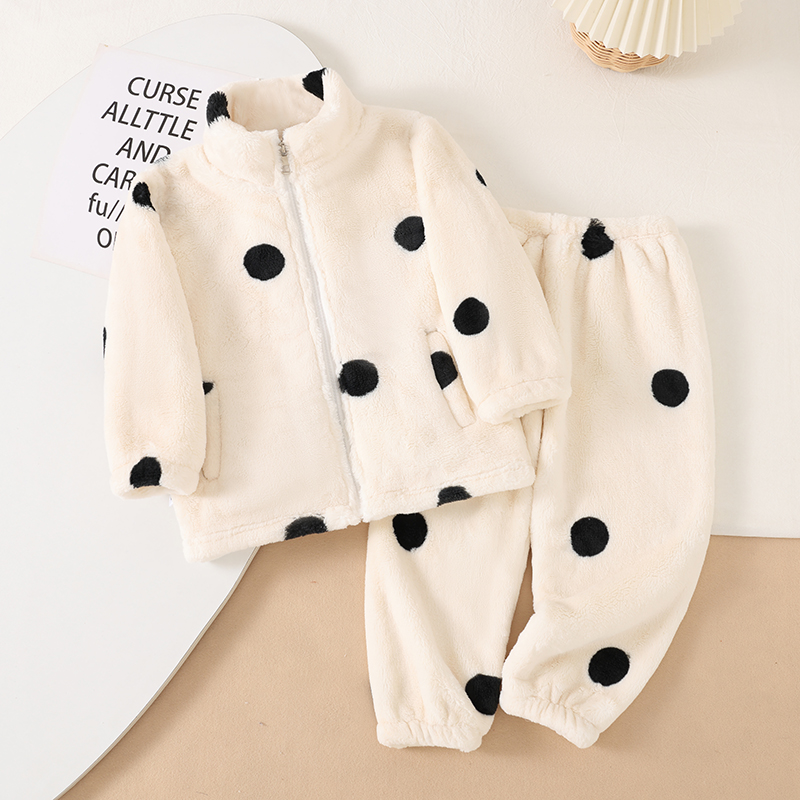 儿童睡衣法兰绒女童女孩家居服