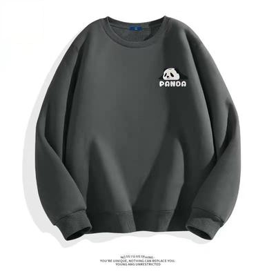 圆领套头卫衣男秋季2025新款纯棉休闲男款潮流春秋长袖打底衫上衣