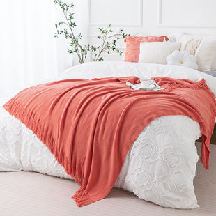 BATTILO办公室披肩毯小毛毯针织沙发毯空调毯北欧床尾毯搭巾纯色