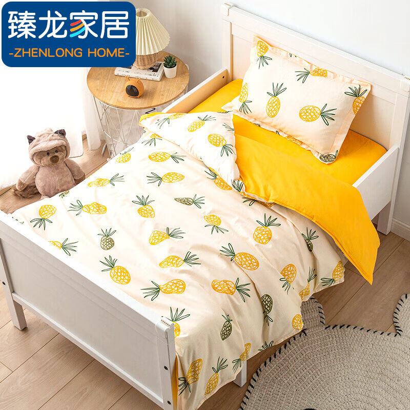 臻龙儿童被套纯棉被罩单件100%全棉1.2/1.5m卡通床品套件褥子褥套