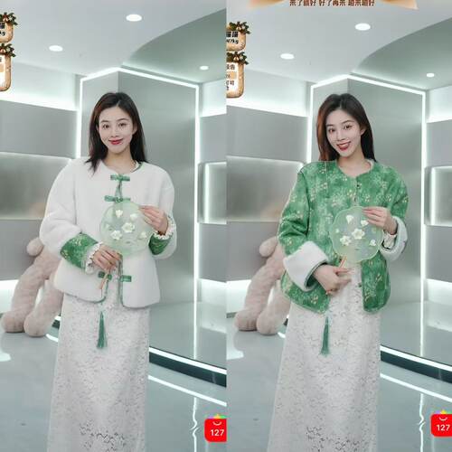 【来了就好】SA18108503-国风皮毛两两面穿外套