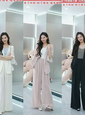 【来了就好】SC08103057-设计款棉麻时尚套装