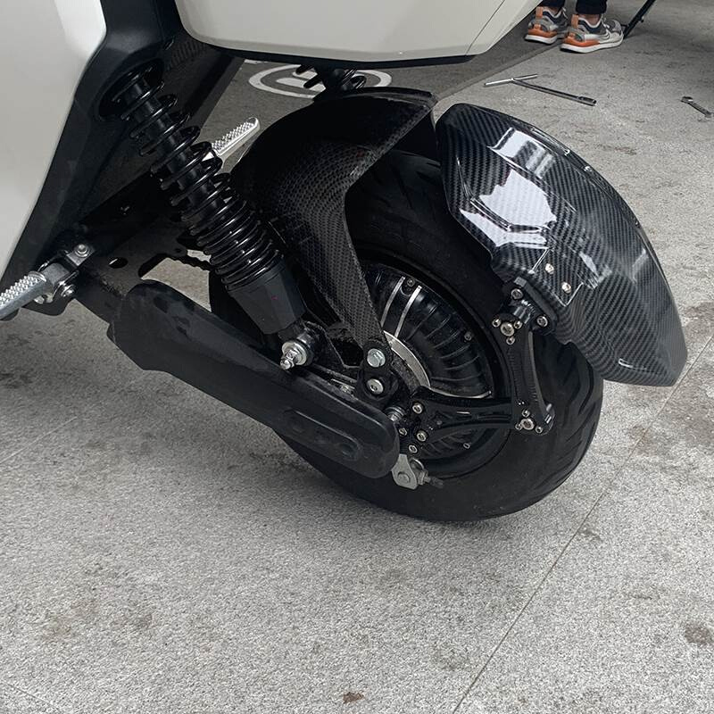 电动车小牛前后挡泥板N1S猴子UBE改装配件龟王通用铝合金碳纤维后