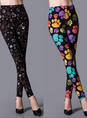 Thin sanded milk silk elastic leggings for women to wear as