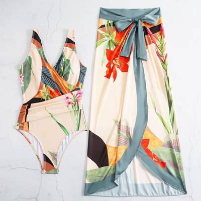 One-piece swimsuit tropical beach dress two-piece swimsuit
