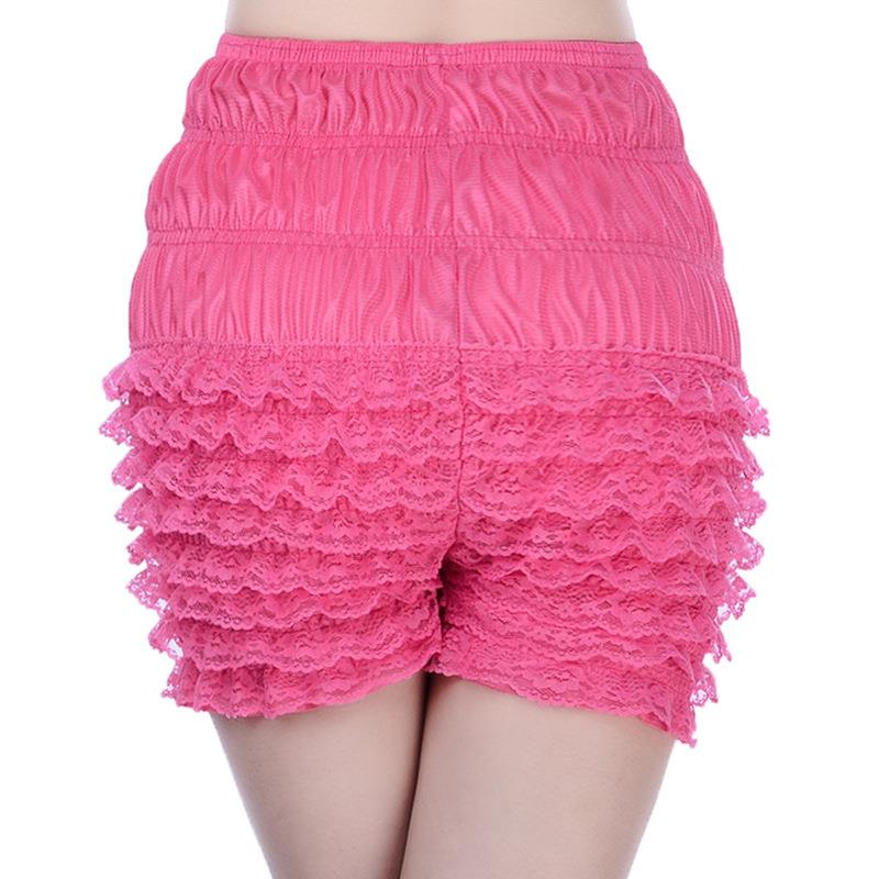 womens sexy ruffle lace retro cheeky booty panty shorts