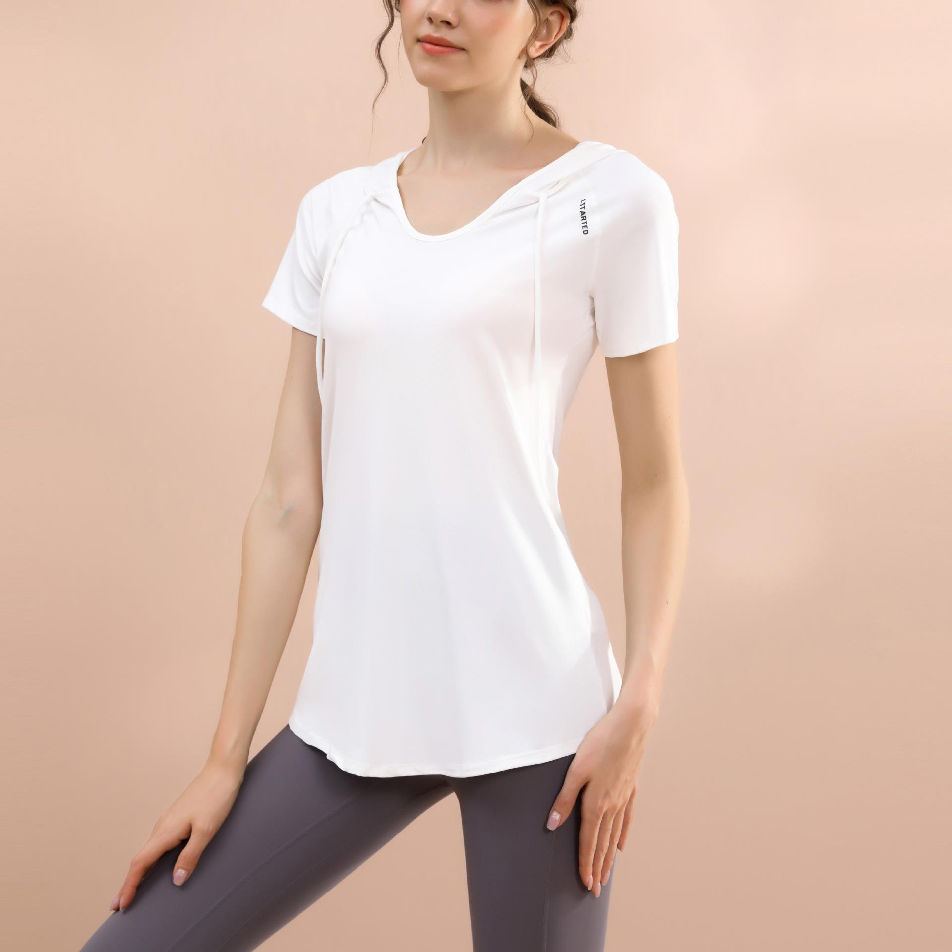 suit hips short-sleeved Loose quick-drying hooded