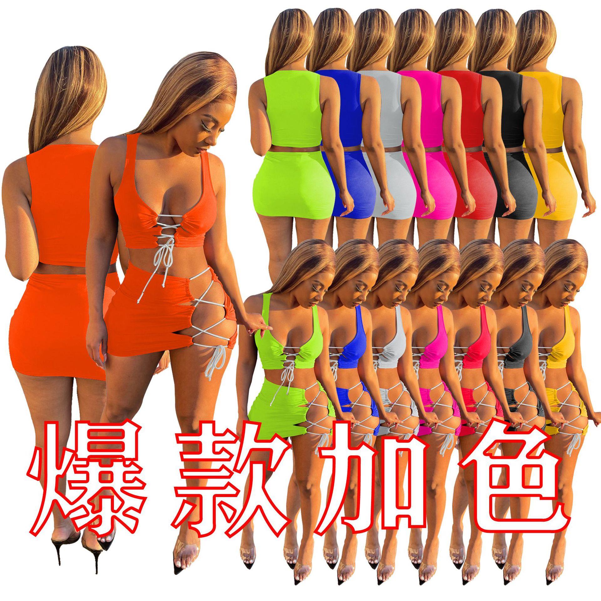 women yoga summer solid color sleeveless running crop