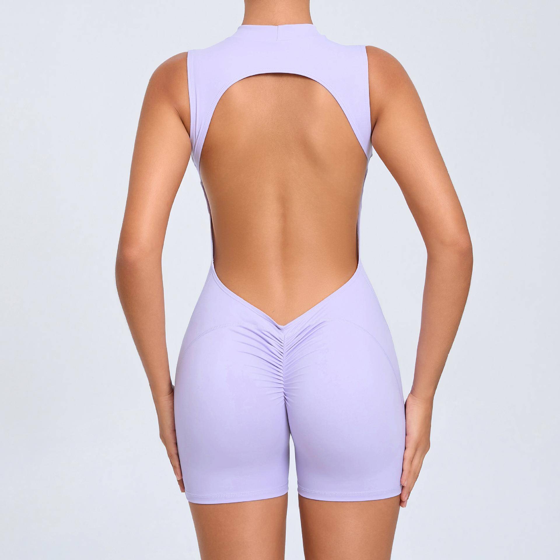 women for tights fitness yoga jumpsuit hollow back