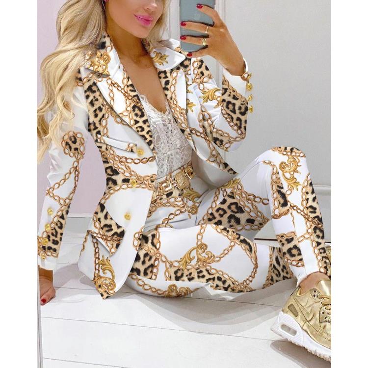 stripe long print outfit pants women piece lady elegant