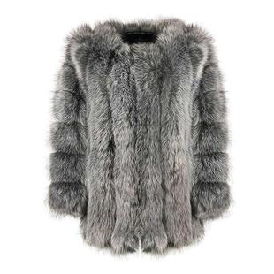 mid fox womens coat faux length fur Faux