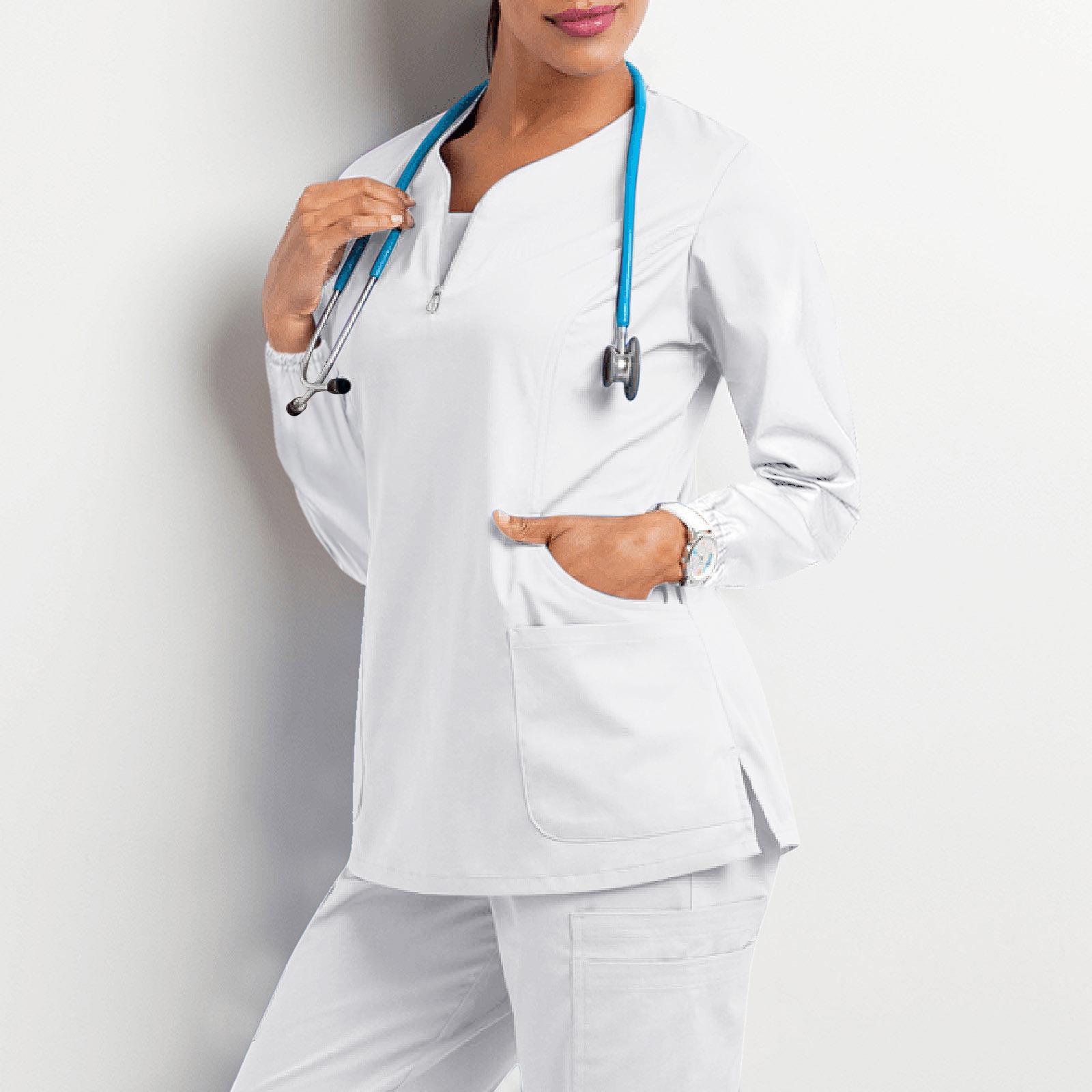 Operating room hand washing clothes womens long-sleeved