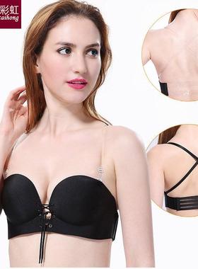 Pull invisible underwear womens detachable shoulder straps