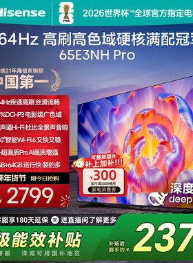 Hisense/海信 65E3NH-PRO 264Hz 超疾速高刷 硬核满配冠军