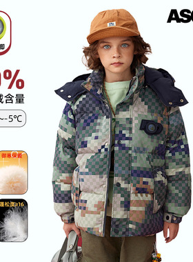 ASGM儿童极寒羽绒服电子吧唧赛博款中大童户外MQD同款面包服羽绒