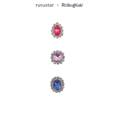 rurustar 鞋子配饰彩色可爱花朵可拆卸装饰扣配件丨RollingKids