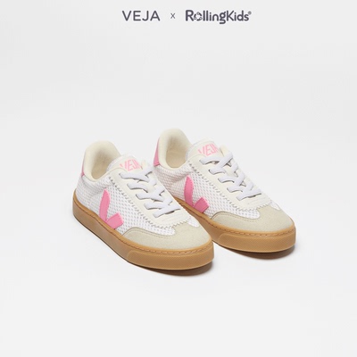 VEJA 休闲运动鞋男女系带白色透气百搭丨RollingKids
