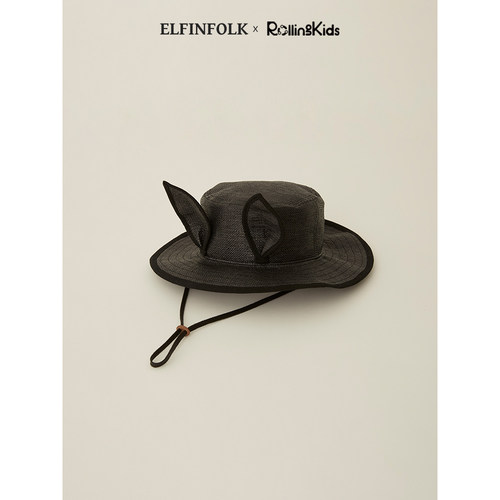 eLfinfolk儿童黑色系带渔夫帽