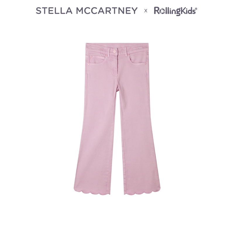 STELLA MCCARTNEY 女童粉色牛仔裤时尚休闲裤长裤丨RollingKids