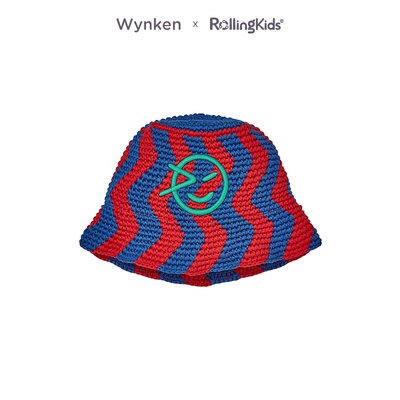 WYNKEN 儿童帽子男女童遮阳休闲时尚拼色渔夫帽盆帽秀场同款