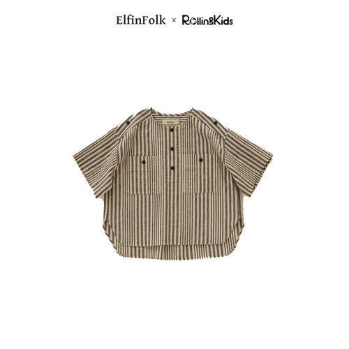 eLfinfolk儿童纯棉复古短袖T恤