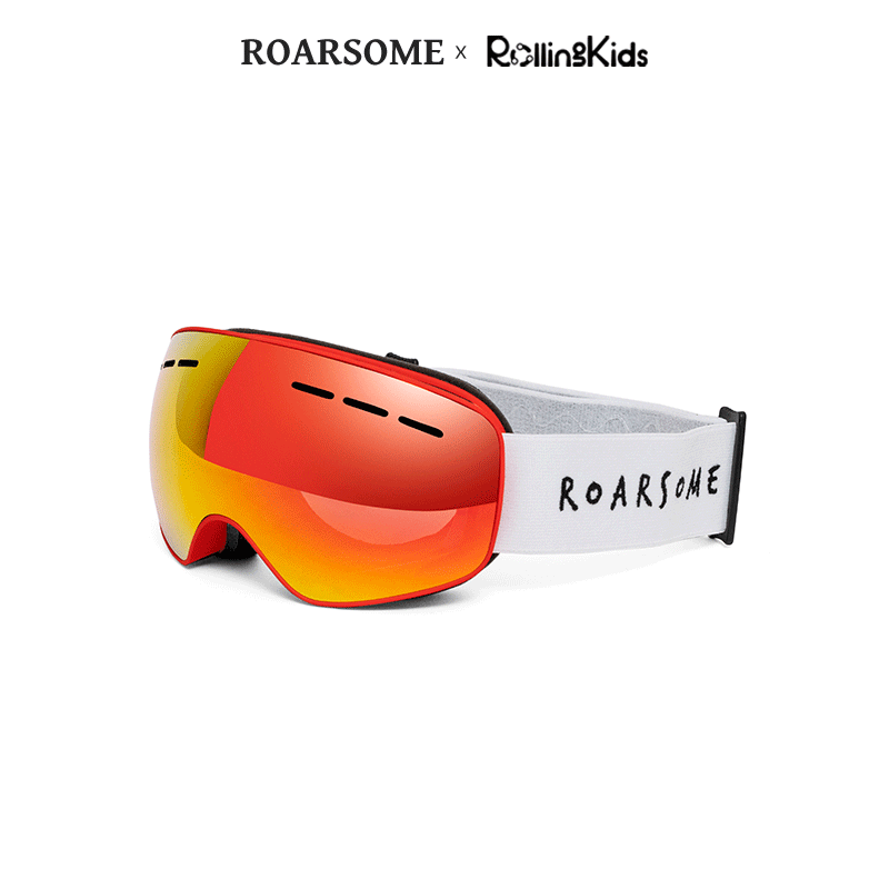 roarsome儿童防风护目滑雪镜雪具