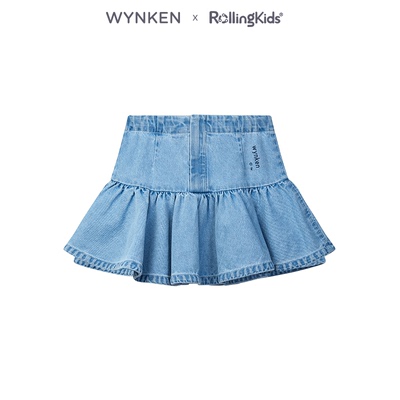 WYNKEN 女童牛仔半身裙时尚百搭休闲短裙丨RollingKids