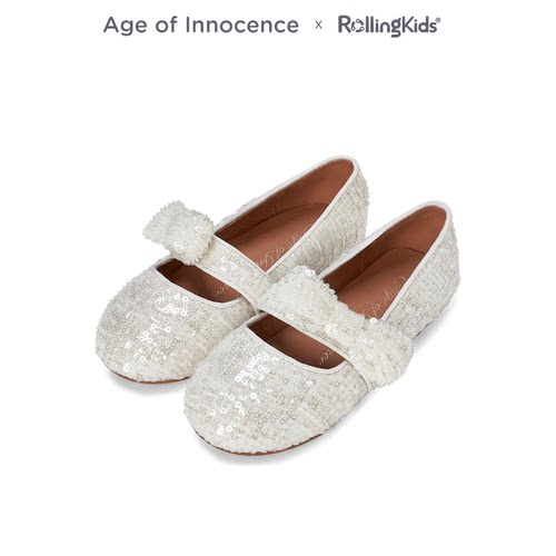 Age of Innocence 亮片蝴蝶结鞋女童平底公主单鞋丨RollingKids